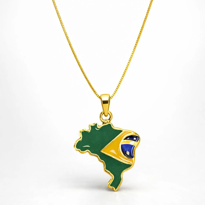 Foto Colar Bandeira do Brasil