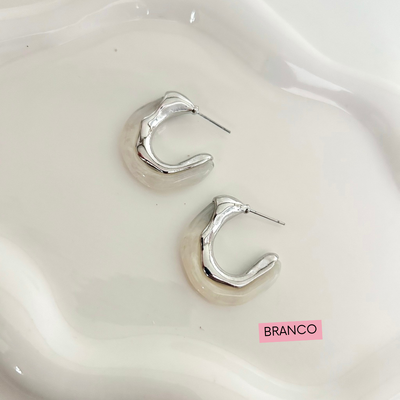 Foto Brinco Argola Marmorizada
