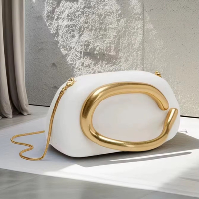 FotoBolsa Clutch Orgânica Metal Fosco