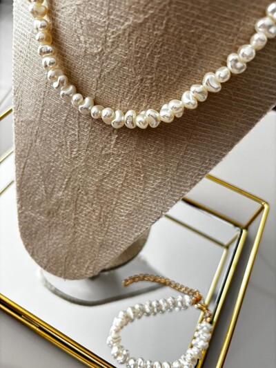 FotoColar de Pérola de Água Doce Fake