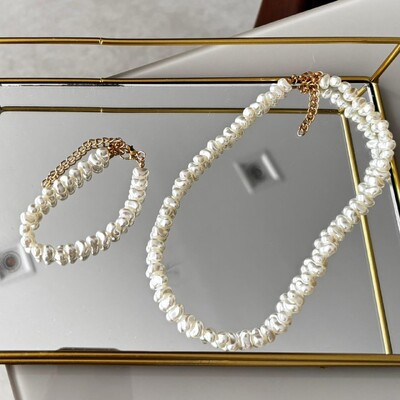 Foto Colar de Pérola de Água Doce Fake