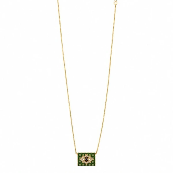 Choker Bandeira Brasil Cravejada