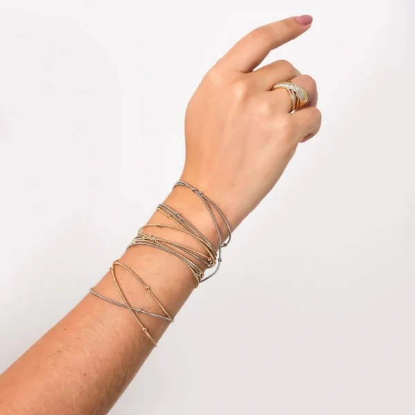 Pulseira Corda de Violão com Esferas