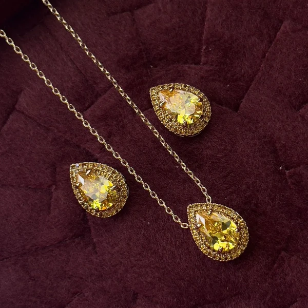 Conjunto Gota com Zircônia