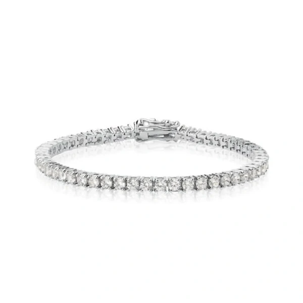 Pulseira Riviera Cristal 4 Pontas 3mm
