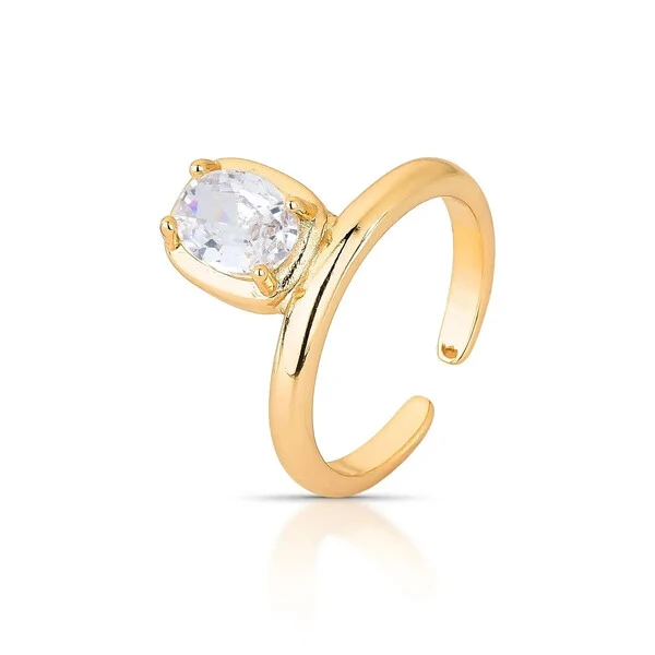 Anel Contour Oval - Ajustável