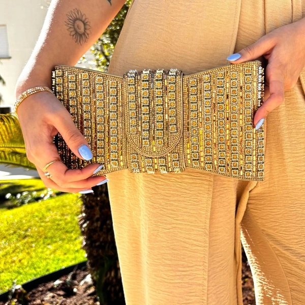 Bolsa Clutch Laço com Cristais