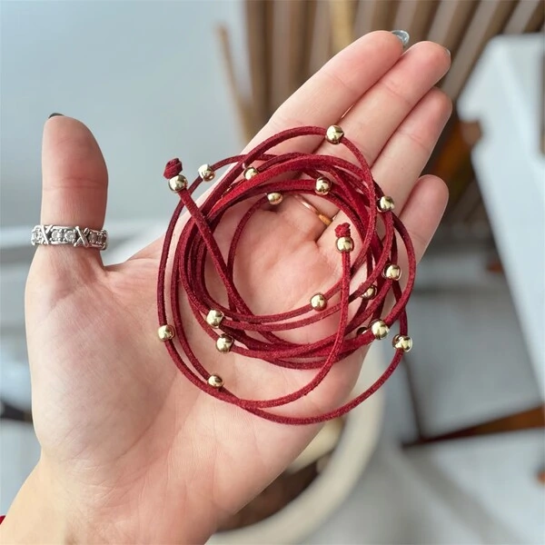 Choker Camurça Esferas