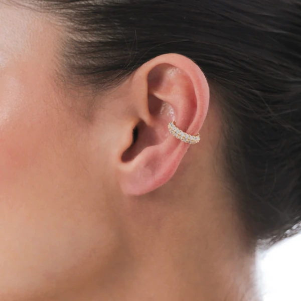 Piercing Fake Tubo com Zircônia