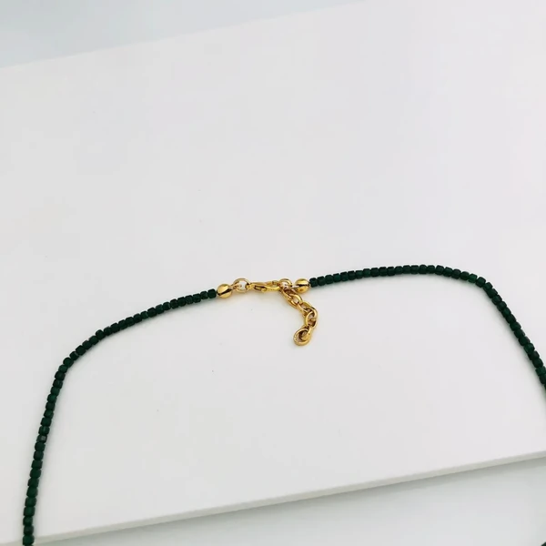 Colar Verniz Italiano Verde com Pingente Brasil