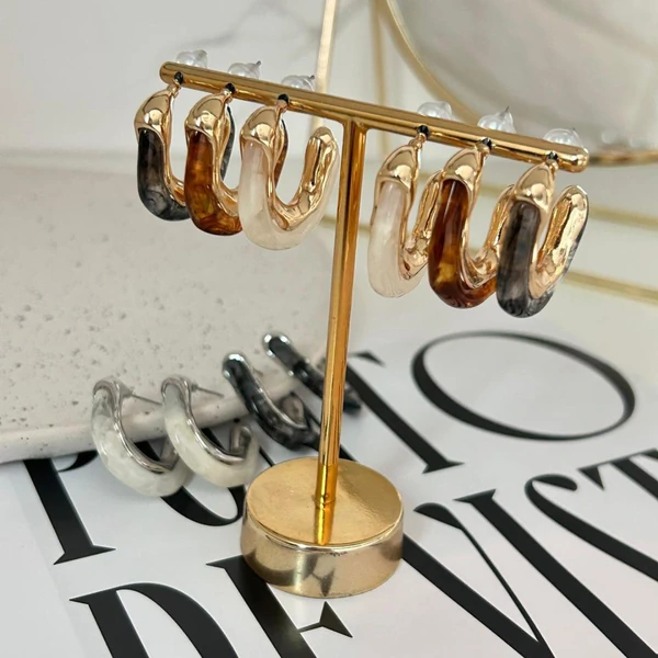 Brinco Argola Marmorizada