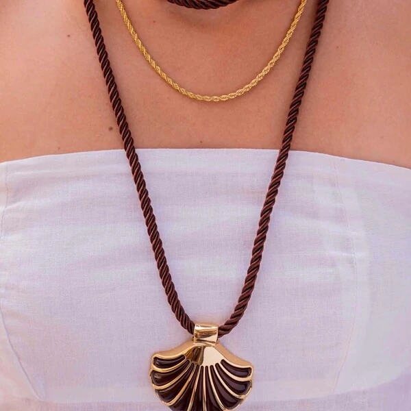 Cordão Marroquino com Concha