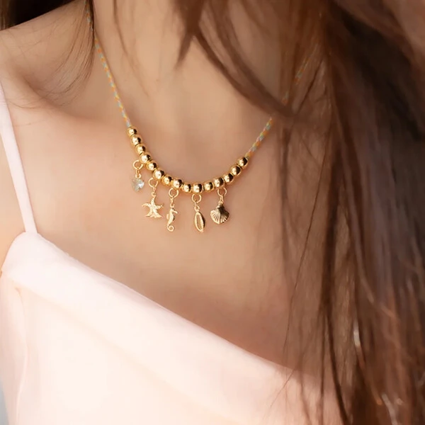 Choker com Pingentes Praia