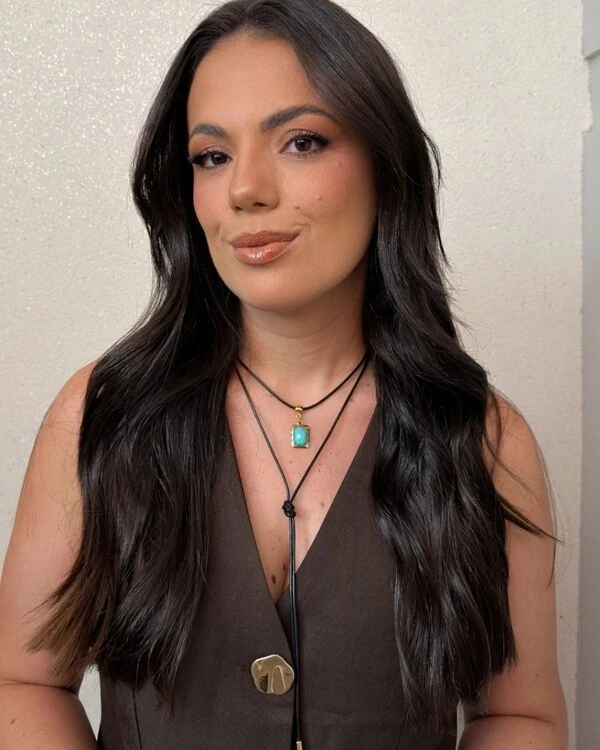 Choker Boho com Pedra Turquesa