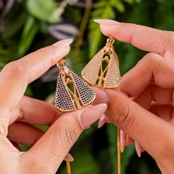 Colar Nossa Senhora Aparecida Dupla Face