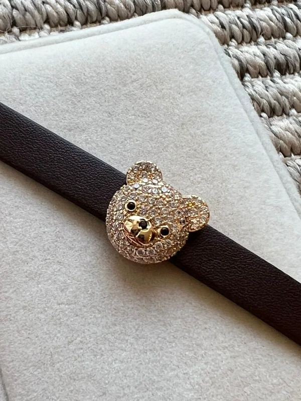 Pingente Ted com Zircônia (Para Pulseira)