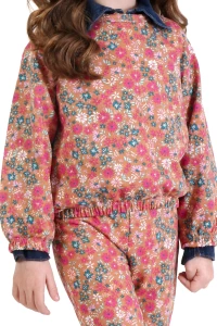 Conjunto Estampado Feminino Infantil Casaco E Calça
