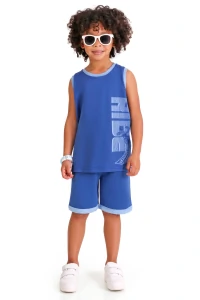 conjunto infantil masculino ride regata e bermuda com friso