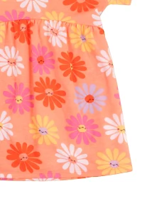 vestido infantil feminino estampado em cotton mix