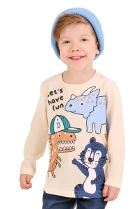 Blusa Infantil Masculina Com Estampa E Manga Longa