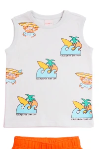 conjunto infantil masculino california sun regata e bermuda