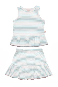 Conjunto Infantil Regata E Saia