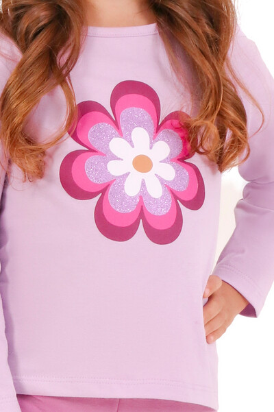 FotoBlusa Infantil Feminina De Mangas Longas E Estampa