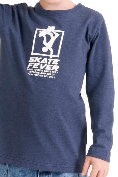 FotoCamiseta Manga Longa Infantil Masculina Com Estampa 3D