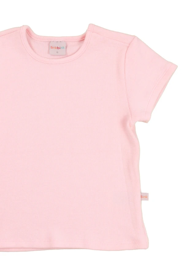 Blusa básica Infantil feminina em ribana