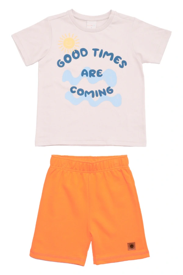 Conjunto Infantil Masculino Good Times Camiseta E Bermuda