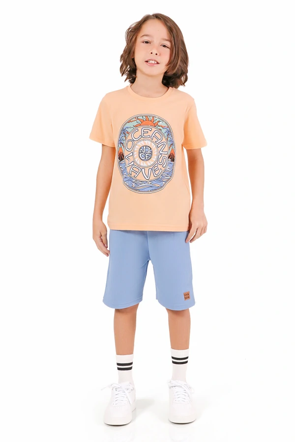 Conjunto Oceans Camiseta E Bermuda