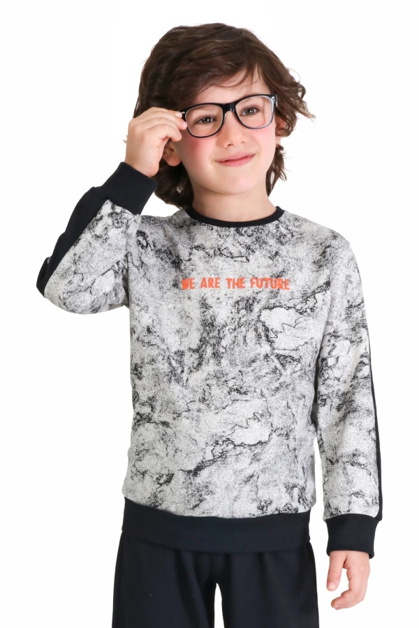 Conjunto Infantil Masculino Blusa Manga Longa E Calça