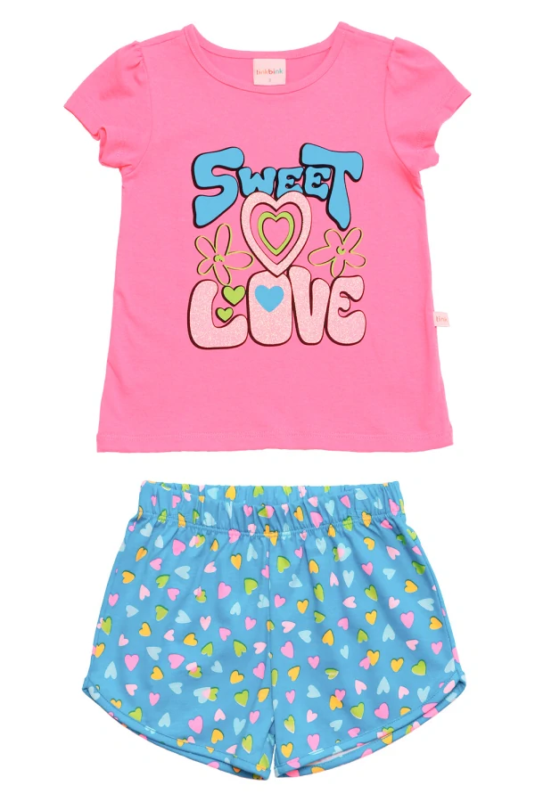 Conjunto Sweet Love Blusa E Shorts