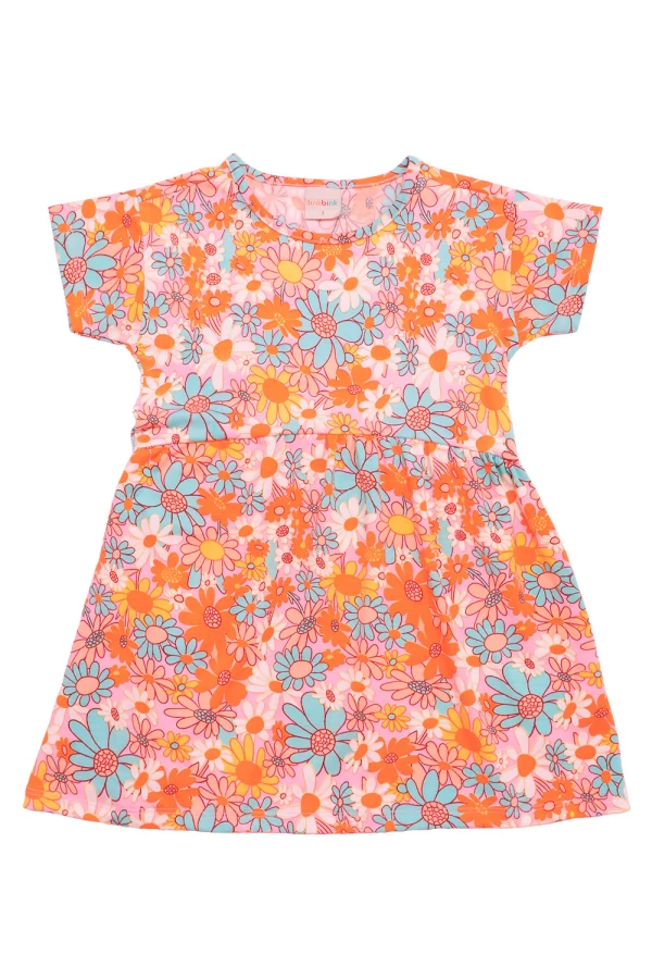 Vestido Infantil Com Amarrador De Cabelo