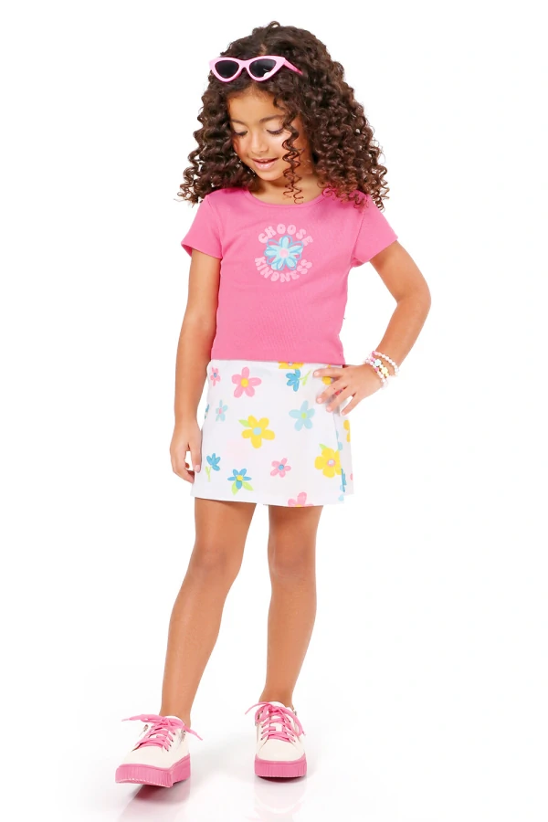 Conjunto Kindness Cropped E Shorts Saia