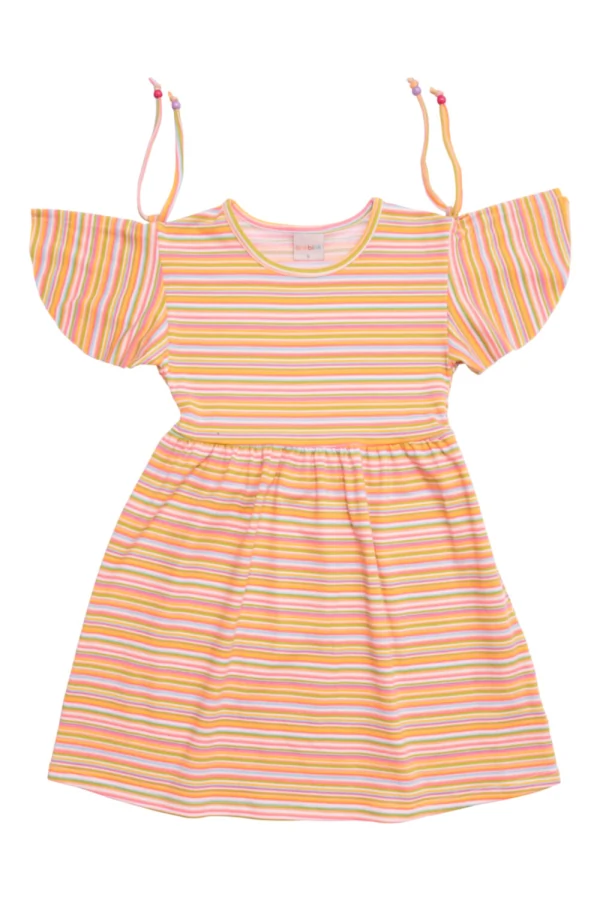 Vestido Infantil Com Abertura Nas Mangas