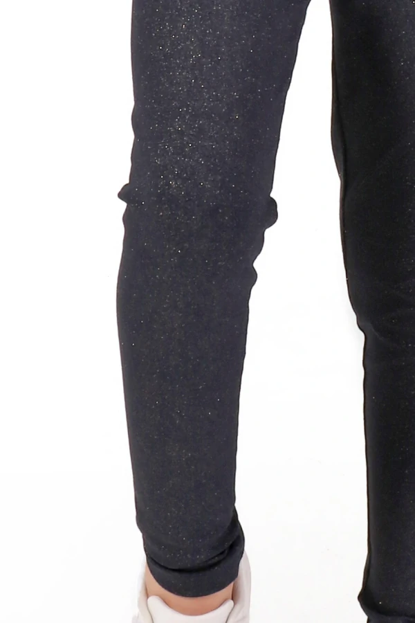 Legging Feminina Infantil Em Cotton Com Glitter