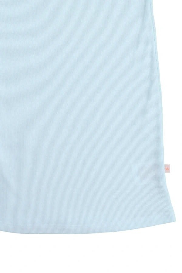 Vestido infantil feminino canelado midi sem mangas