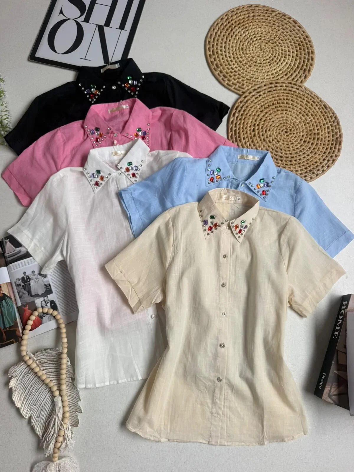 Foto Camisa Linho Pedraria 00051