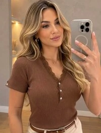 Blusa Canelada Suzi