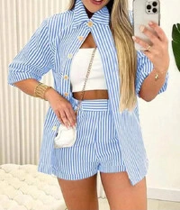 Conjunto Listrado Liliane