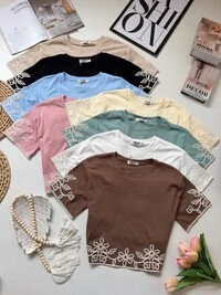 Cropped Olívia Bordado 000396