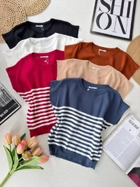 Blusinha Listrada em Modal 000193