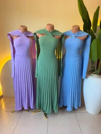 Vestido Plissado Romana 000146