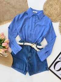 Camisa em Linho Maya Loren 000263