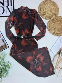 Vestido Tule Estampado Kellem