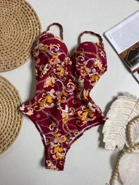 Maiô Estampado Bordo 77537