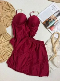 Conjunto Maiô E Saia Paris 03043