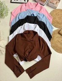 Cropped Camisa Mileide