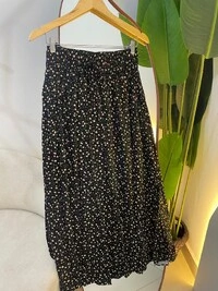 Saia Midi Sandra Preto 000171